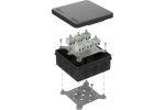 Промрукав 60-0303-9005-FR2.5-12 Коробка огнестойкая для о/п двухкомпонентная 100х100х40