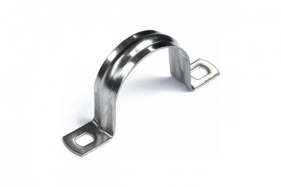 Фотография товара 'Промрукав PR08.13281 Скоба металлическая двухлапковая СМД(INOX) d31-32 мм'